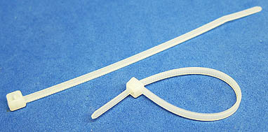 Kabelbinder 10cm 20 Stück beige/weiss